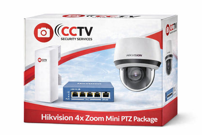 Package 1 - Mini 4x zoom Hikvision PTZ + Fitting